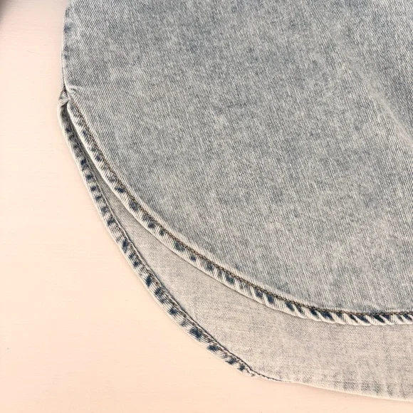 ☀️UNIVERSAL THREAD Washed Denim Shacket Sz XL NWOT - Picture 9 of 10